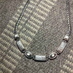 Brighton Silver-Tone Ornate Link Necklace